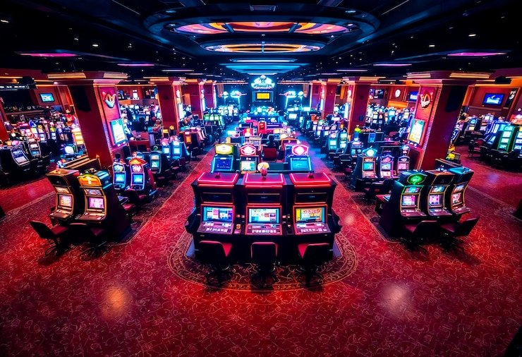 Suasana meja Live Casino busanslot dengan dealer profesional siaran langsung